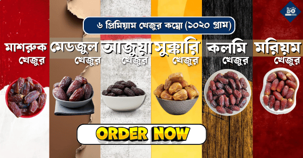 ৬ প্রিমিয়াম খেজুর কম্বো | (১০২০ গ্রাম)